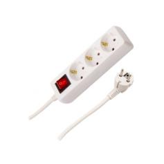 METRONIC - Bloco 3 Tomadas c/ Cabo 1,5m 495004
