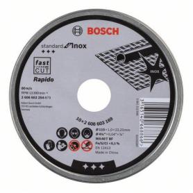 BOSCH - Lata c/10 Discos Corte p/ Inox 2608603254