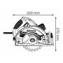 BOSCH - Serra Circular GKS 65 GCE Prof 0601668900