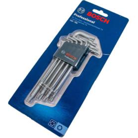 BOSCH - Set de 9 Chaves Torx 1600A01TH4