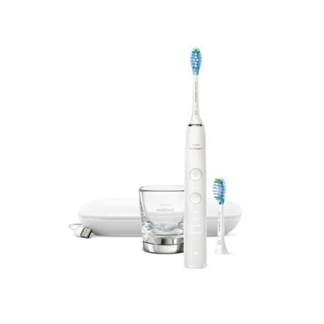 PHILIPS - Escova de Dentes Eletrica DiamondClean 9000 Branca HX9913/17