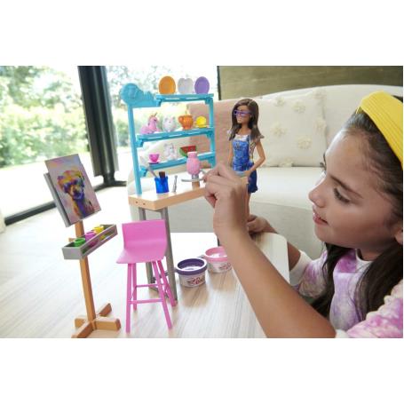 BARBIE - Boneca Barbie e Estúdio de Arte HCM85