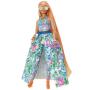BARBIE-Boneca Extra Conjunto Floralc/Mascote HHN14