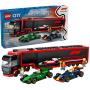 LEGO Camião F1 com Carros RB20 e AMR24 60445