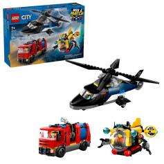 LEGO Helicóptero Camião Bombeiros Submarino 60462