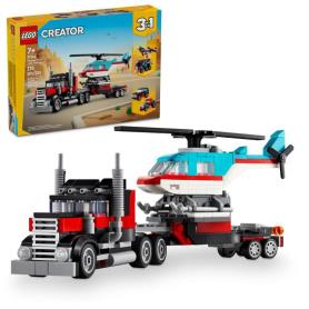 LEGO 31146 Caminhão Plataforma com Helicóptero