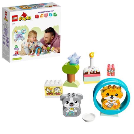 LEGO 10977 DUPLO O Meu Primeiro Cãozinho e Gatinho com Sons