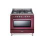 DELONGHI - Fogão Gás com Forno Elétrico Vermelho Bordeaux MEM 965 RX ED