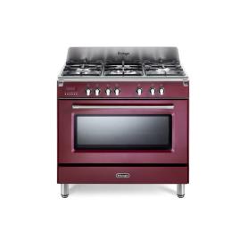DELONGHI - Fogão Gás com Forno Elétrico Vermelho Bordeaux MEM 965 RX ED