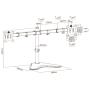 EQUIP - Suporte de Mesa 2x Monitores 650123