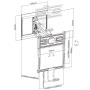 EQUIP - Suporte TV 43" a 70" Pull Down 650326