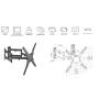 EQUIP - Suporte TV 23" a 55" Full Motion 650328