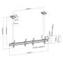 EQUIP - Suporte Teto Duplo TV 45"-55" 650373
