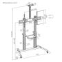 EQUIP - Suporte TV Movel 60"-100" 650631