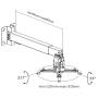 EQUIP - Suporte Projector Teto/Parede 650702