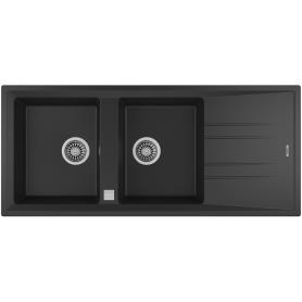 TEKA -Lava Louças STONE 80 B-TG 2C 1E BLACK CARBON