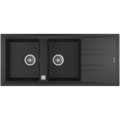 TEKA -Lava Louças STONE 80 B-TG 2C 1E BLACK CARBON