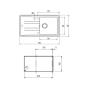 TEKA - Lava Louças STONE 50 B-TG 1C 1E WHITE