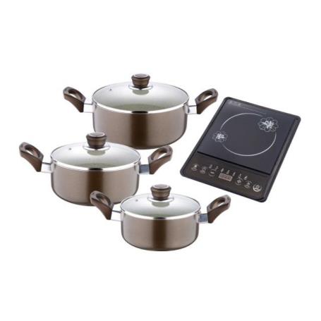 BERGNER - Trem Cozinha Fiona 3 peças+placa induçã