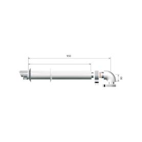 ARISTON - Kit Descarga Coaxial Horizontal L 1.000 3318073