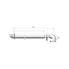 ARISTON - Kit Descarga Coaxial Horizontal L 1.000 3318073