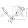 EQUIP - Suporte 2x Monitor 17/32" Interact. 650121