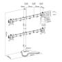 EQUIP - Suporte 4xMonitor 17/32" TableTop 650127