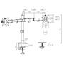 EQUIP - Suporte 2xMonitor 17/32" Desk Mount 650167