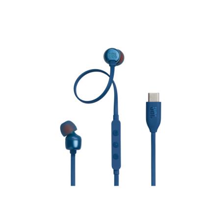 JBL - Auriculares com Microfone USB-C T310 Azul