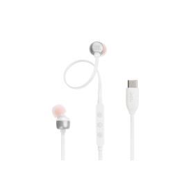 JBL - Auriculares com Microfone USB-C T310 Branco
