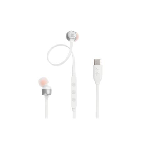 JBL - Auriculares com Microfone USB-C T310 Branco