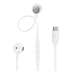 JBL - Auriculares com Microfone USB-C T305 Branco