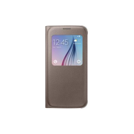 SAMSUNG - S6 S View Cover Gold EF-CG920PFEGWW