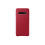 SAMSUNG - Capa S10 Leather Vermelho EF-VG973LREGWW