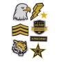 PURO - Patch Sticker Kit 8pcs PMSARMYMIX1