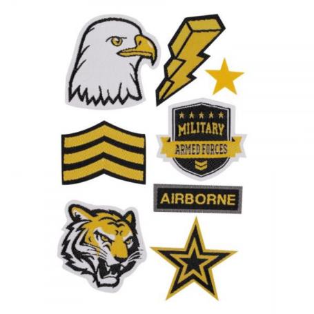 PURO - Patch Sticker Kit 8pcs PMSARMYMIX1