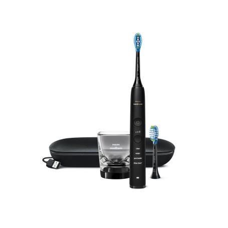 PHILIPS - Escova de Dentes Eletrica DiamondClean 9000 Preta HX9913/18