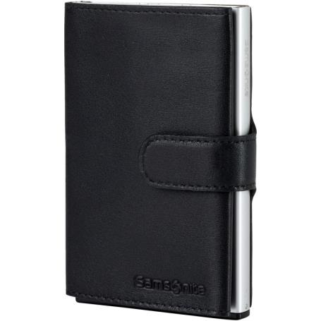 SAMSONITE - Carteira Deslizante Preta Alu Fit 133890-1041