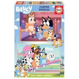 EDUCA - Puzzle 2x25 Bluey (Madeira) 19407