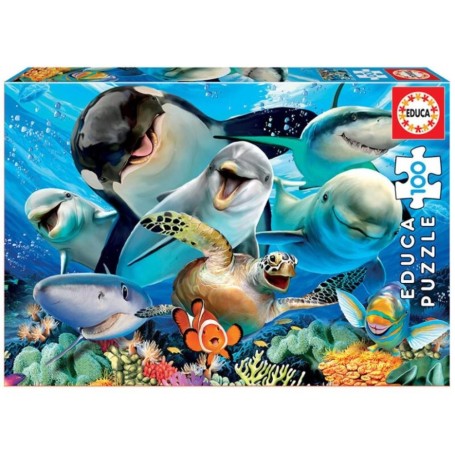EDUCA - Puzzle 100 Selfie Debaixo de Água 18062