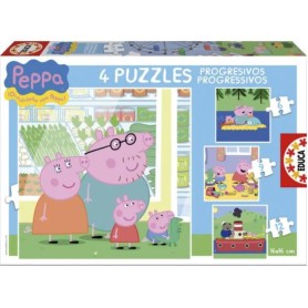 EDUCA - Puzzle Progressivos Peppa Pig 6-9-12-16 15918
