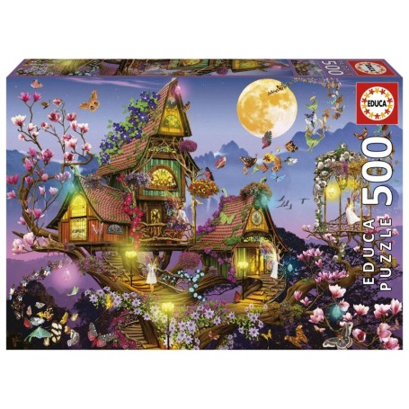 EDUCA - Puzzle 500 Casa das Fadas 19554