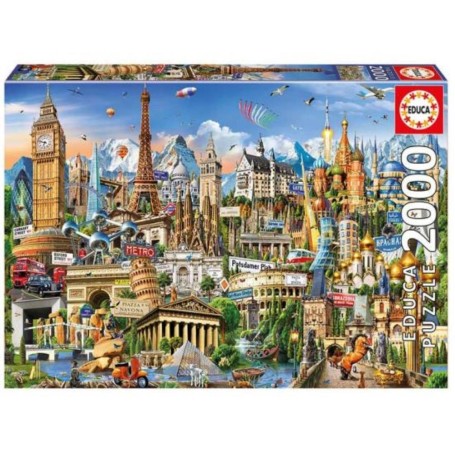 EDUCA - Puzzle 2000 Símbolos da Europa 17697