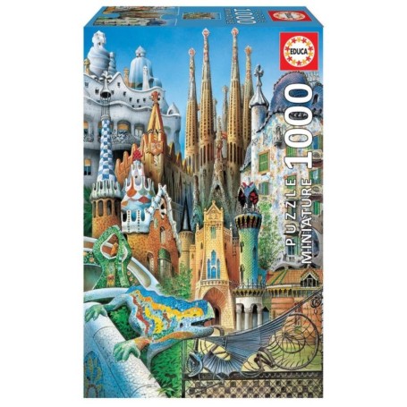 EDUCA - Puzzle 1000 Miniature Gaudí, Collage 11874