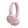 JBL - Auscultadores com Microfone T500 Rosa
