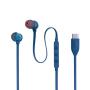 JBL - Auriculares com Microfone USB-C T310 Azul