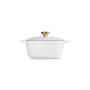 LE CREUSET - Cocotte Redonda Signature 24cm Branco 21177260101441