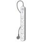 FORCE POWER - Bloco 6 Tomadas FPLIPF6P800JSC