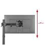 ONE FOR ALL - Suporte Mesa para 1 Monitor Preto DM 2110