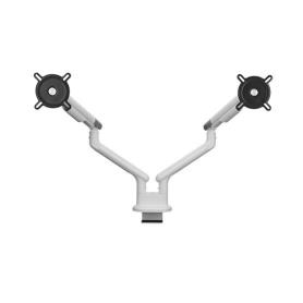 ONE FOR ALL - Suporte Mesa para 2 Monitores com 2 Braços Branco DM 7220